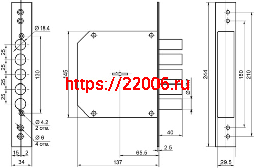 Замок Border (Бордер) врезной сувальдный ЗВ8-6 ЛК5/15 (лев.), 5 кл. /272224/ фото 2 Замок Border (Бордер) врезной сувальдный ЗВ8-6 ЛК5/15 (лев.), 5 кл. /272224/ фото 2