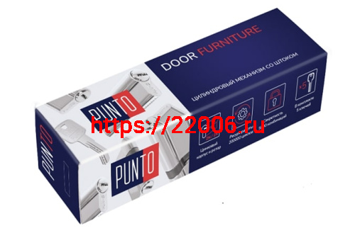 Цилиндровый Punto (Пунто) механизм Z3007Tang95(60+10+25) со штоком CP хром фото 3