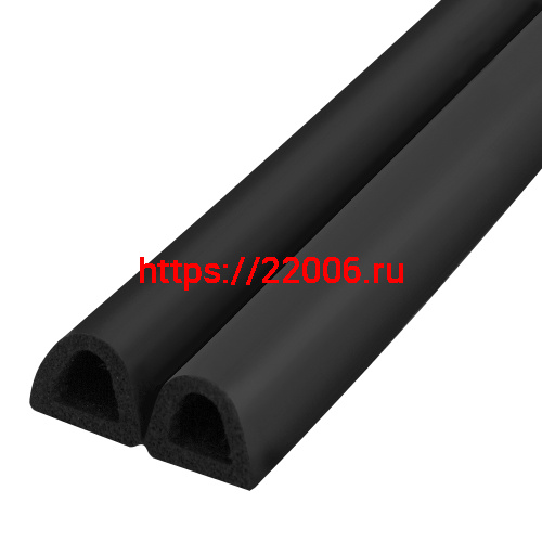 Уплотнитель Fuaro (Фуаро) самоклеящийся ADH/D-12x12mm, BLACK черный 150m