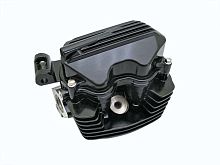 Головка цилиндра в сборе СG125 черная (клапана, рокера, распредвал, крышки)