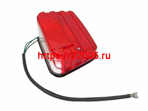 Фонарь задний (стоп-сигнал) большой без кронштейном ALPHA/CG-125 красное стекло Фонарь задний (стоп-сигнал) большой без кронштейном ALPHA/CG-125 красное стекло