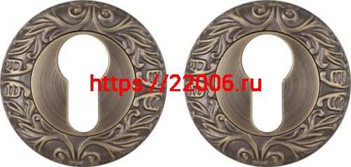 Накладка Fuaro (Фуаро) под цилиндр ET.R.SM58 (ET SM) MAB-6 темная бронза