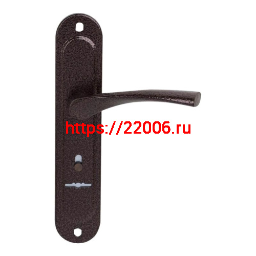 Ручка дверная Zenit (Зенит) на планке РФ2-77.01 (для замков 10.11,30.11), медь Ручка дверная Zenit (Зенит) на планке РФ2-77.01 (для замков 10.11,30.11), медь