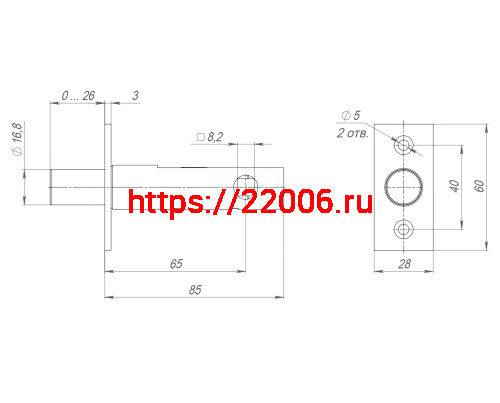 Задвижка Fuaro (Фуаро) врезная DB-ECO.867 (DB 867 eco) CP (хром) бэксет 65мм фото 2 Задвижка Fuaro (Фуаро) врезная DB-ECO.867 (DB 867 eco) CP (хром) бэксет 65мм фото 2