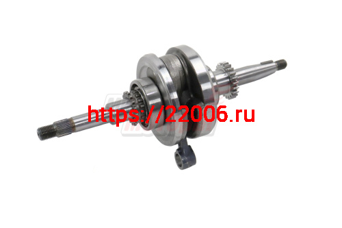 Коленвал 139QMB (GY6-50-80) (шестерня под маслонасос 22 зуба) Коленвал 139QMB (GY6-50-80) (шестерня под маслонасос 22 зуба)