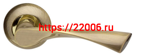 Ручка Armadillo (Армадилло) раздельная Corona LD23-1AB/GP-7 бронза/золото Ручка Armadillo (Армадилло) раздельная Corona LD23-1AB/GP-7 бронза/золото