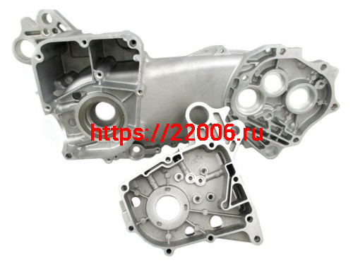 Картер двигателя 50сс 139QMB левый и правый под 10" колесо Картер двигателя 50сс 139QMB левый и правый под 10" колесо
