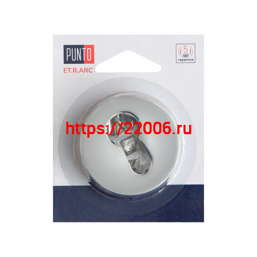 Накладка Punto (Пунто) под цилиндр ET.R.ARC.R52 (ET ARC) CP-8 хром фото 2
