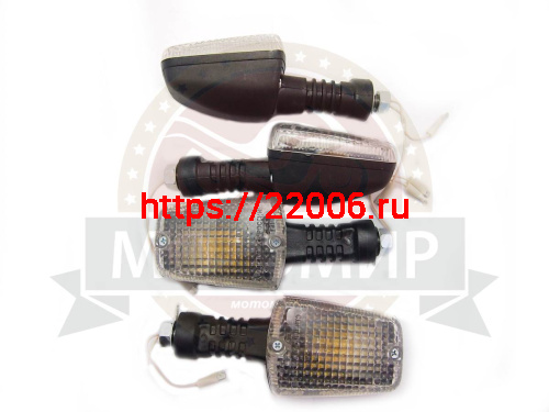 Боковой фонарь (BF-02)  квадратный белый с лампочками (ТСП) (компл. 4 шт) (Россия)