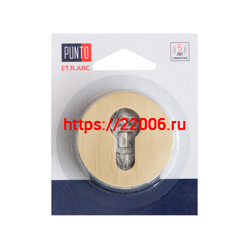 Накладка Punto (Пунто) под цилиндр ET.R.ARC.R52 (ET ARC) SSG-39 сатин.золото фото 2 Накладка Punto (Пунто) под цилиндр ET.R.ARC.R52 (ET ARC) SSG-39 сатин.золото фото 2