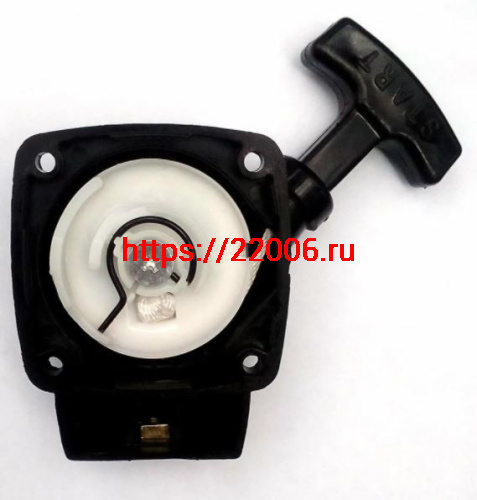 Стартер для триммера 26 см3 с «усами» (для бензокос с цельной ответной частью) Стартер для триммера 26 см3 с «усами» (для бензокос с цельной ответной частью)