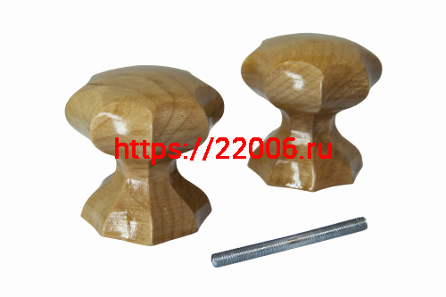 Ручка-кнопка veles (ВЕЛЕС) фигурная Карел. береза Ручка-кнопка veles (ВЕЛЕС) фигурная Карел. береза