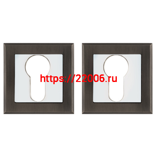 Накладка Punto (Пунто) под цилиндр ET.K.QL52 (ET QL) GR/CP-23 графит/хром Накладка Punto (Пунто) под цилиндр ET.K.QL52 (ET QL) GR/CP-23 графит/хром