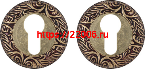 Накладка Fuaro (Фуаро) под цилиндр ET.R.SM58 (ET SM) RB-10 французское золото Накладка Fuaro (Фуаро) под цилиндр ET.R.SM58 (ET SM) RB-10 французское золото