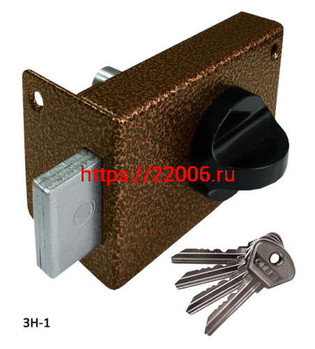 Замок Omega (Омега) накладной цилиндровый ЗН1 бронза Замок Omega (Омега) накладной цилиндровый ЗН1 бронза