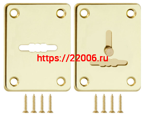 Декоративная Fuaro (Фуаро) накладка ESC081/082-GP-2 (ЗОЛОТО) на сув. замок сталь (1пара) Декоративная Fuaro (Фуаро) накладка ESC081/082-GP-2 (ЗОЛОТО) на сув. замок сталь (1пара)