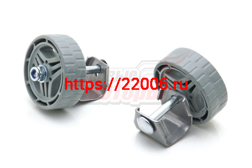 Колеса с кронштейнами для санок (2 колеса с кронштейнами) под овальный полоз 30х15мм (пара) Колеса с кронштейнами для санок (2 колеса с кронштейнами) под овальный полоз 30х15мм (пара)