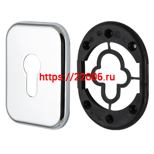 Декоративная Armadillo (Армадилло) Квадратная накладка на цилиндр ET-DEC SQ (ATC Protector 1) CP-8 Хром фото 4 Декоративная Armadillo (Армадилло) Квадратная накладка на цилиндр ET-DEC SQ (ATC Protector 1) CP-8 Хром фото 4