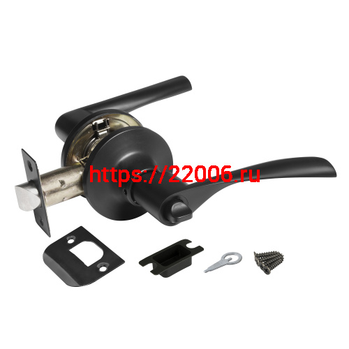 Ручка Ajax (Аякс) защелка DK610 BL-BK (6010 BL-B) (фик.) черный Ручка Ajax (Аякс) защелка DK610 BL-BK (6010 BL-B) (фик.) черный