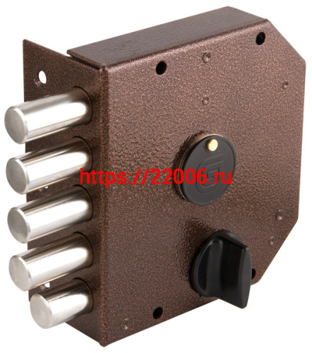 Замок Guardian (Гардиан) накладной ЗВ 20.05 левый (5 кл. ЗК.503Н-02) ЗД без ответной планки. /120:501/