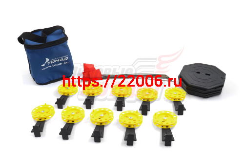 Набор жерлиц на подставке ЖЗ-02М (d-185мм.катушка d-85мм) (10шт) ТОНАР Набор жерлиц на подставке ЖЗ-02М (d-185мм.катушка d-85мм) (10шт) ТОНАР