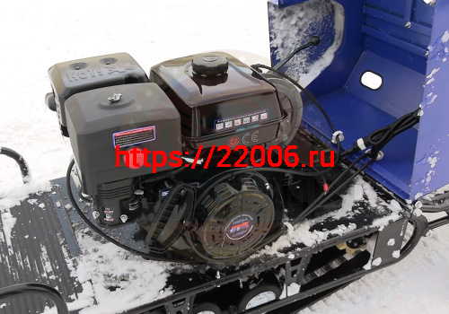 Мотобуксировщик с лыжным модулем 16 л.с., С РЕВЕРСОМ ЛИДЕР-3-4Т-15АП LONG (4 тележ) SPORT