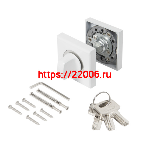 Ручка поворотная Ajax (Аякс) с фиксацией ключом BK6.FIX.JK WH-19 белый фото 5 Ручка поворотная Ajax (Аякс) с фиксацией ключом BK6.FIX.JK WH-19 белый фото 5