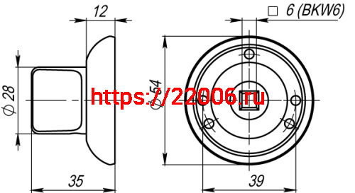 Ручка Armadillo (Армадилло) поворотная BKW6.R.LD54 (BKW6) CP-8 хром фото 3 Ручка Armadillo (Армадилло) поворотная BKW6.R.LD54 (BKW6) CP-8 хром фото 3