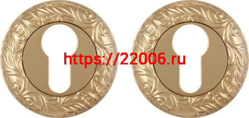 Накладка Fuaro (Фуаро) под цилиндр ET.R.SM58 (ET SM) GOLD-24 золото24К Накладка Fuaro (Фуаро) под цилиндр ET.R.SM58 (ET SM) GOLD-24 золото24К
