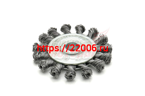 Щетка круглая витая для УШМ132мм d.75 (150137) Щетка круглая витая для УШМ132мм d.75 (150137)