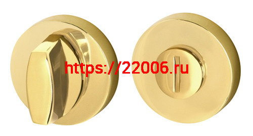 Ручка Armadillo (Армадилло) поворотная BK6.R.URB52 (WC-BOLT BK6/URB) GOLD-24 золото 24К