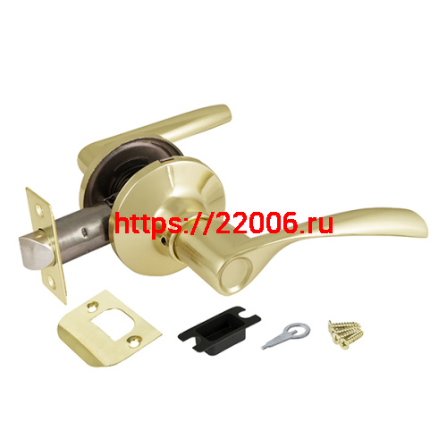 Ручка Ajax (Аякс) защелка DK610 PB-PS (6010 PB-P) (без фик.) золото Ручка Ajax (Аякс) защелка DK610 PB-PS (6010 PB-P) (без фик.) золото