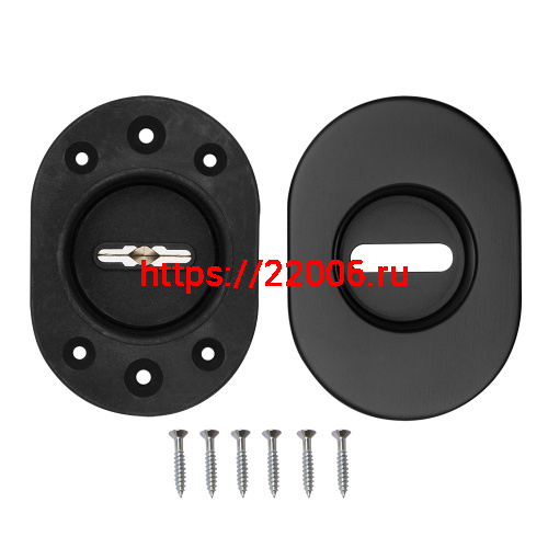 Накладка Fuaro (Фуаро) на сувальдный замок ESC.S-auto.RLR/U/R.477 BL-24 черный (1шт.) фото 2 Накладка Fuaro (Фуаро) на сувальдный замок ESC.S-auto.RLR/U/R.477 BL-24 черный (1шт.) фото 2