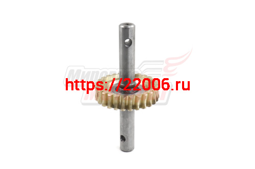 Вал Тарпан нижний с сварной шестерней (бронза) редуктора №4 (27 зубов) Вал Тарпан нижний с сварной шестерней (бронза) редуктора №4 (27 зубов)