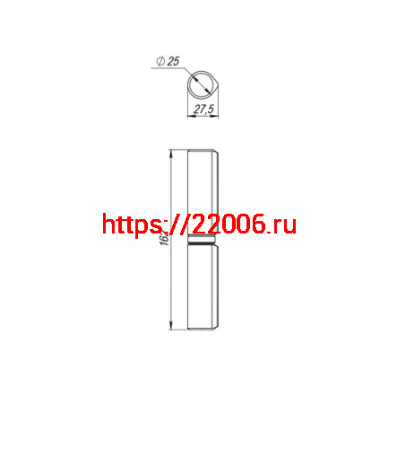 Петля приварная D25x160S фото 2 Петля приварная D25x160S фото 2