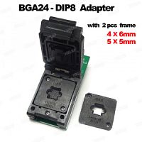 BGA24 к DIP8 Адаптеры для сим-карт для RT809H RT809F TL866CS TL866A EZP2010 EZP2013 программист + 2