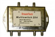 GTP-MS 24 Мультисвитч 2х4 Dream Tech (4 выхода)