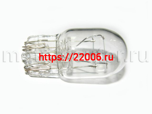 Лампа стоп сигнала T20 12V 21/5W без цоколя прозрачная Лампа стоп сигнала T20 12V 21/5W без цоколя прозрачная