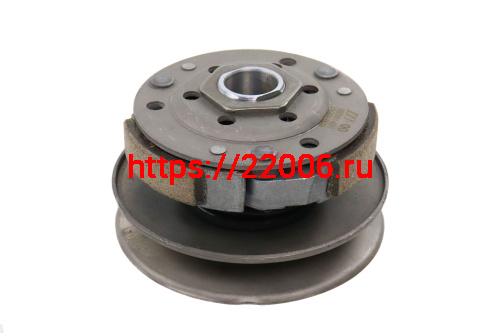 Муфта сцепления вариатора с колодками + ведомый конус (4такт Futong 50cc,GY6-50,Honda DIO AF-34/35) Муфта сцепления вариатора с колодками + ведомый конус (4такт Futong 50cc,GY6-50,Honda DIO AF-34/35)