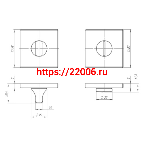 Ручка Punto (Пунто) поворотная BK6.K.ARC.Q52 (BK6 ARC) SSG-39 сатин.золото фото 3 Ручка Punto (Пунто) поворотная BK6.K.ARC.Q52 (BK6 ARC) SSG-39 сатин.золото фото 3