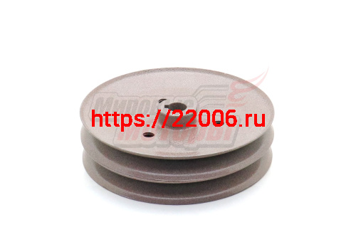 Шкив Крот редуктора большой метал. 2-х ручейковый