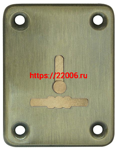 Декоративная Fuaro (Фуаро) накладка ESC081-AB-7 (БРОНЗА) на сув. замок с шторкой (1шт) (латунь) Декоративная Fuaro (Фуаро) накладка ESC081-AB-7 (БРОНЗА) на сув. замок с шторкой (1шт) (латунь)