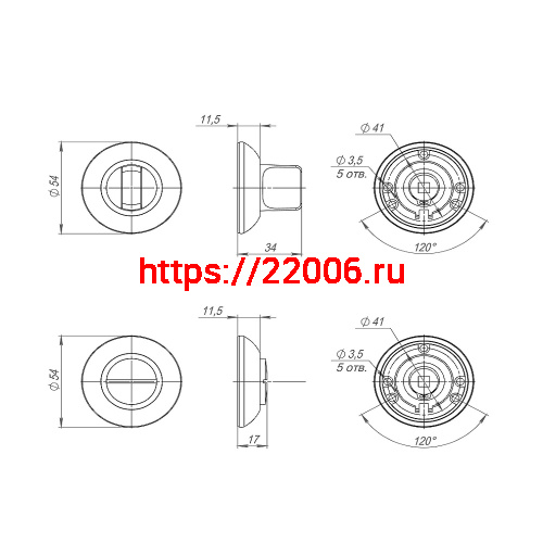 Ручка Ajax (Аякс) поворотная BK6.R.JR54 (BK6 JR) SN/CP-3 матовый никель/хром фото 3 Ручка Ajax (Аякс) поворотная BK6.R.JR54 (BK6 JR) SN/CP-3 матовый никель/хром фото 3