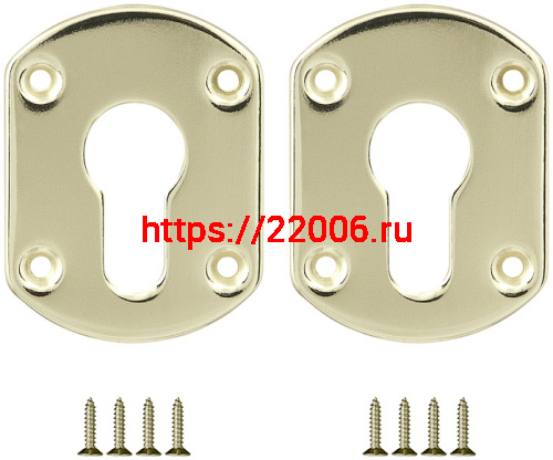 Декоративная Fuaro (Фуаро) накладка ESC031-GP-2 (ЗОЛОТО) на цилиндр (2 шт) Декоративная Fuaro (Фуаро) накладка ESC031-GP-2 (ЗОЛОТО) на цилиндр (2 шт)