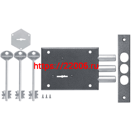 Замок kerberos (KERBEROS) накладной сувальдный 115.11.033, 3 кл. фото 3