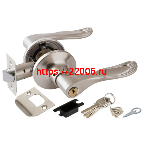 Ручка Punto (Пунто) защелка DK630 SN-ET (6030 SN-E) (кл./фик.) мат.никель Ручка Punto (Пунто) защелка DK630 SN-ET (6030 SN-E) (кл./фик.) мат.никель