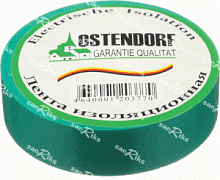Изоляционная лента OSTENDORF, 19мм х 20м (зелёная) 
