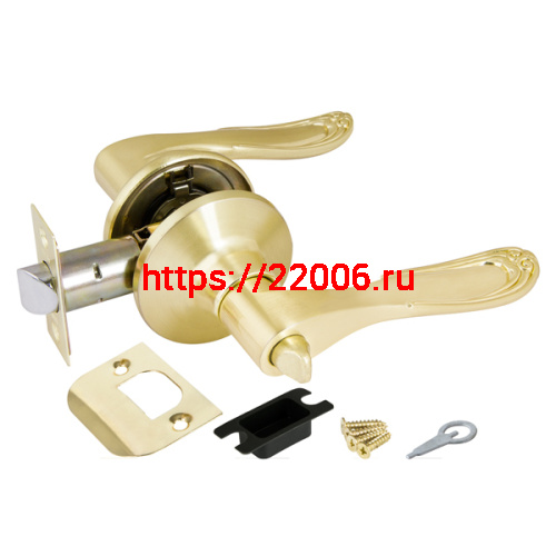 Ручка Punto (Пунто) защелка DK630 SB-BK (6030 SB-B) (фик.) мат. золото Ручка Punto (Пунто) защелка DK630 SB-BK (6030 SB-B) (фик.) мат. золото