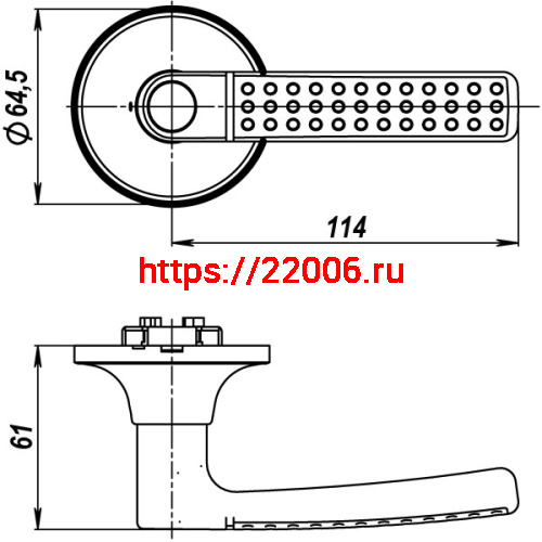 Ручка Punto (Пунто) защелка DK626 AB-PS (6026 AB-P) (без фик.) бронза фото 3 Ручка Punto (Пунто) защелка DK626 AB-PS (6026 AB-P) (без фик.) бронза фото 3