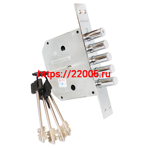 Замок Border (Бордер) врезной сувальдный К8-6 , 5 кл. (кл. 120 мм) /72260/